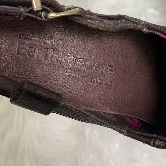 Timberland Earthkeepers Rudstom Leather Slingback Heeled Mule Clogs Sz 11 - Picture 9 of 13